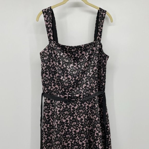 Ruby Rox Y2K Goth Punk black pink lace satin dress - Picture 6 of 14